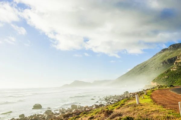 Cape town doğa manzara okyanus ve plaj sahil ile — Stok fotoğraf