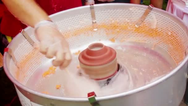 綿菓子を作る — ストック動画