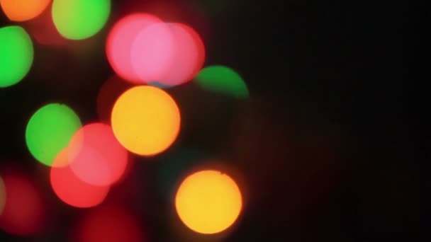 Defokussiertes Weihnachtslicht — Stockvideo