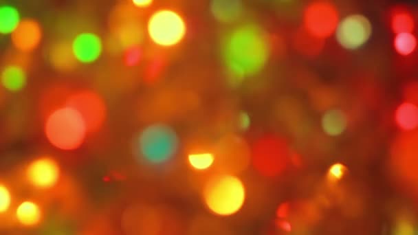 Розфокусовані різдвяних світла — стокове відео