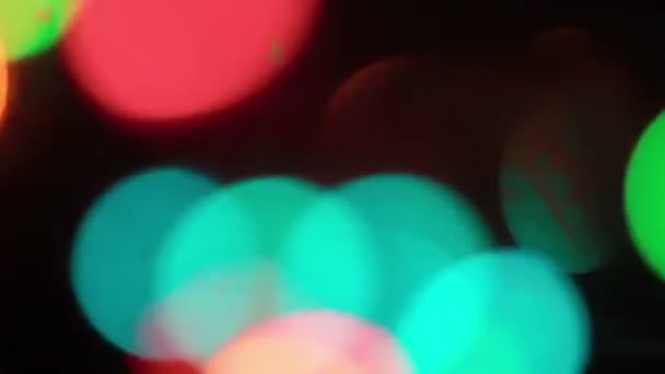 散焦的圣诞灯 — 图库视频影像