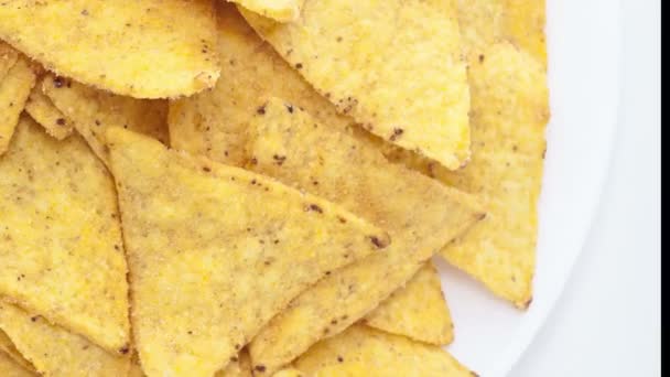 Nachos de maíz — Vídeos de Stock