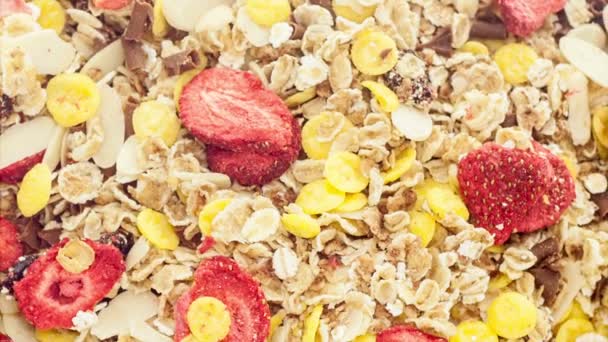 Muesli mixto — Vídeos de Stock