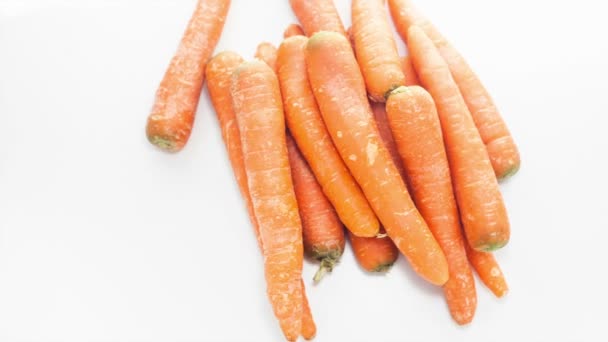 Raw Carrots — Stock Video