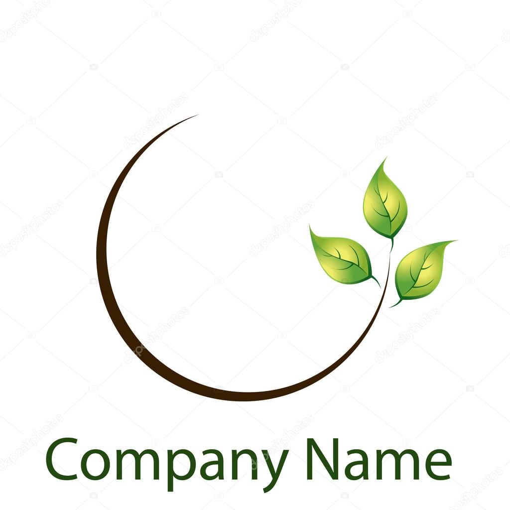 Organic leaf logo
