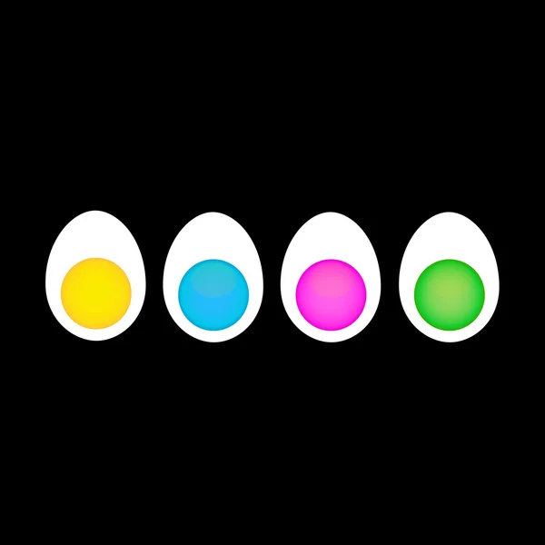 Логотип варёного яйца — стоковый вектор