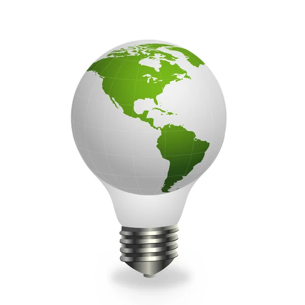 Global glödlampa — Stock vektor