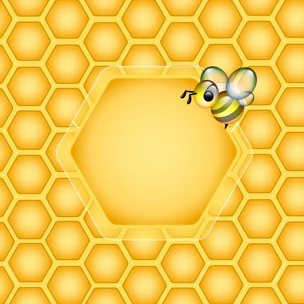 Diseño gráfico de panal de abeja Elemento — Vector de stock