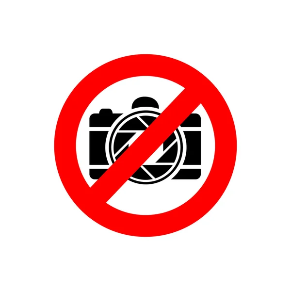 Photography restricted — Wektor stockowy