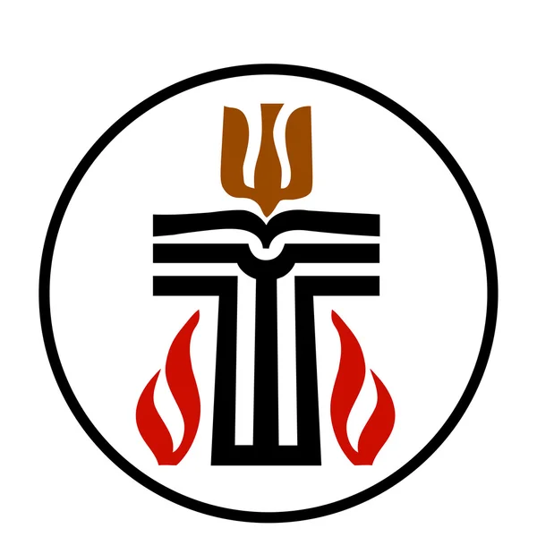 Símbolo de la religión presbiteriana — Vector de stock