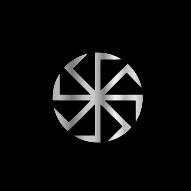 Slavik religion- The Kolovrat symbol clipart