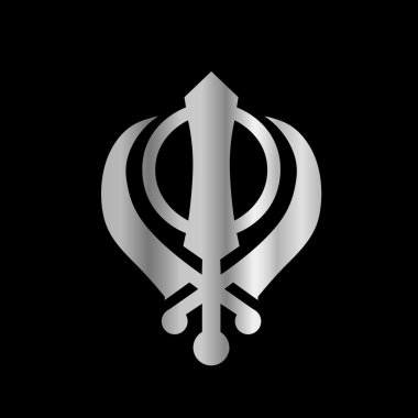 Symbol of Sikhism Religion clipart
