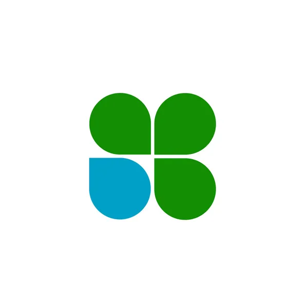 Czterech liści logo — Wektor stockowy