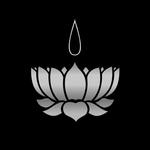 Ayyavazhi Religion-Lotus, der Namam trägt — Stockvektor