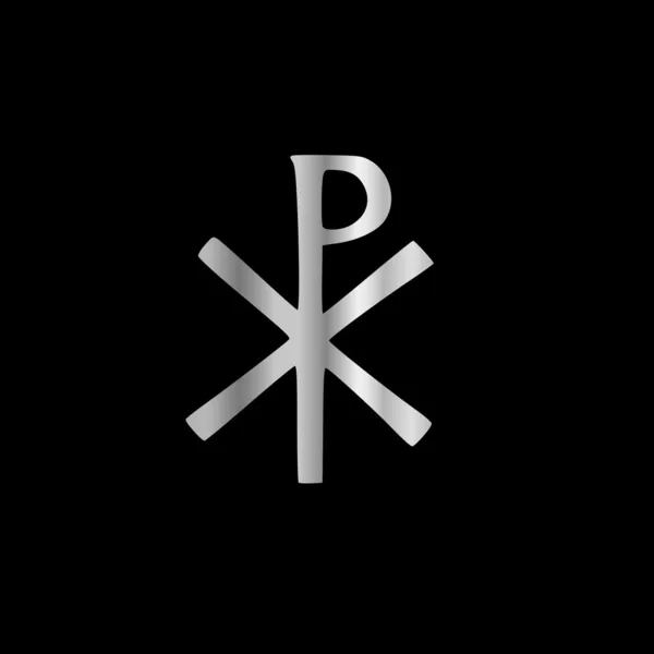 Monogram of Christ - chi rho — Stock Vector