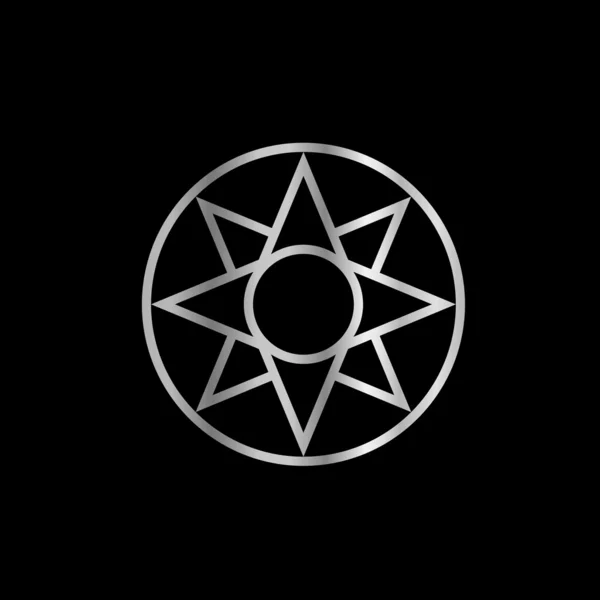 Ishtar estrella mesopotámica — Archivo Imágenes Vectoriales