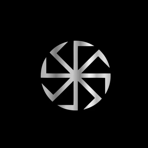 スラビック宗教 - kolovrat シンボル — ストックベクタ