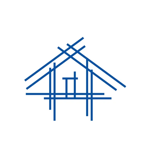 Logotipo da casa imobiliária — Vetor de Stock