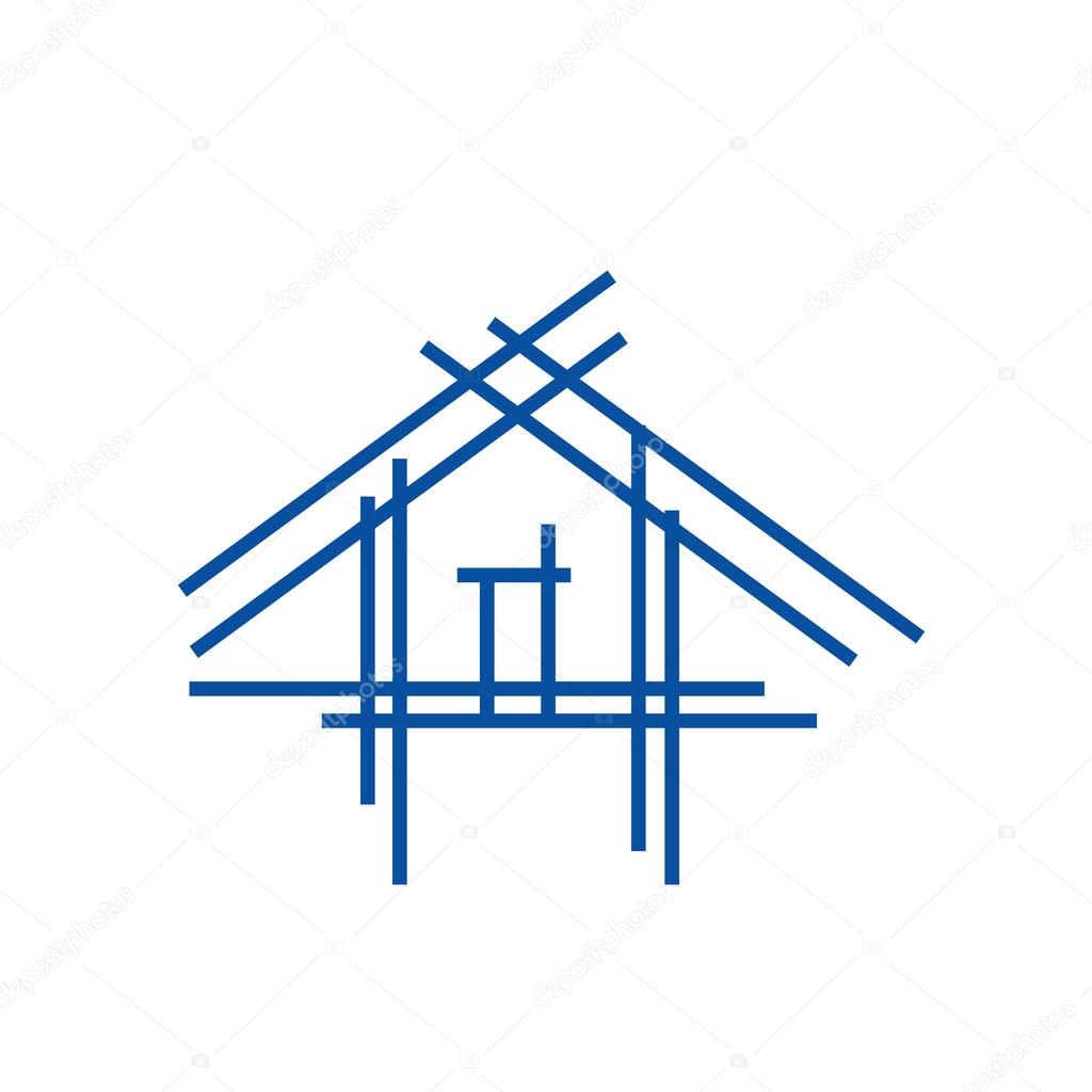 Real estate house logo