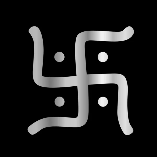 Swastika Symbole de la religion jaïnisme — Image vectorielle