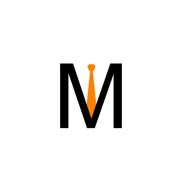 M alfabeto logo — Vettoriale Stock