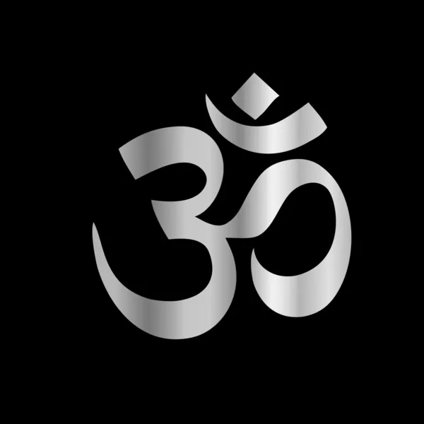 Symbole religieux de l'hindouisme Pranava — Image vectorielle
