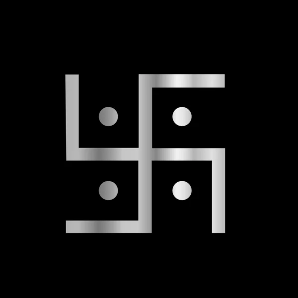 ヒンズー教 swastika の記号 — ストックベクタ