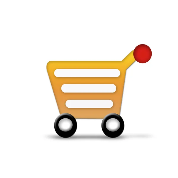 Empty shopping cart icon — Stock Photo, Image