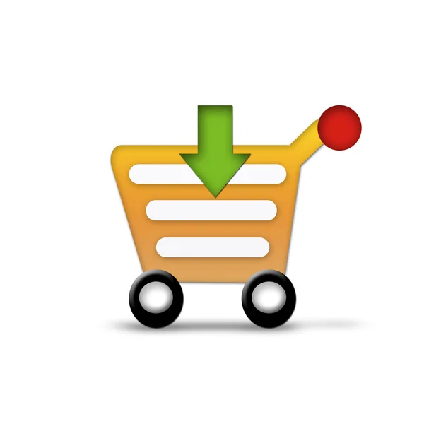 Save to shopping cart — Stock Photo, Image