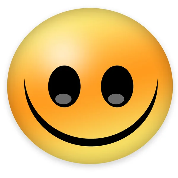 Smiling emoticon — Stock Photo, Image