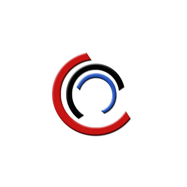 Logotipo colorido da empresa — Fotografia de Stock
