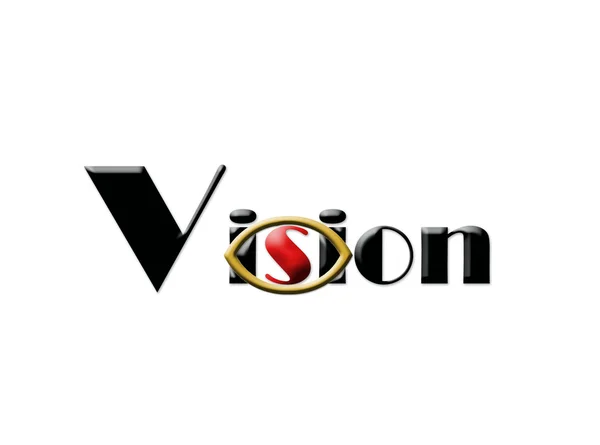 Vision logotyp — Stockfoto