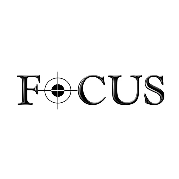 Focus logo — Stock Photo, Image