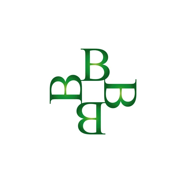 Artwork with alphabet B — Stock Vector