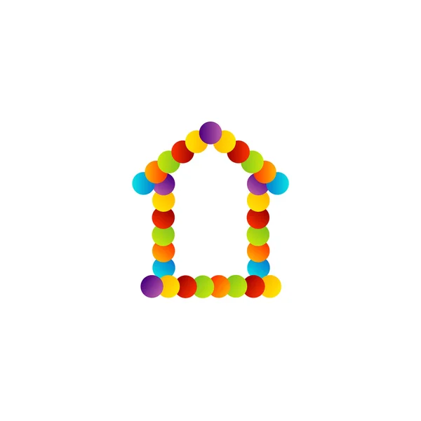 Real estate house logo — Stock Vector
