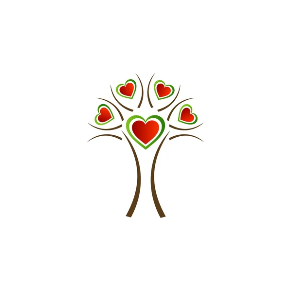 Italienischer Herzbaum — Stockvektor
