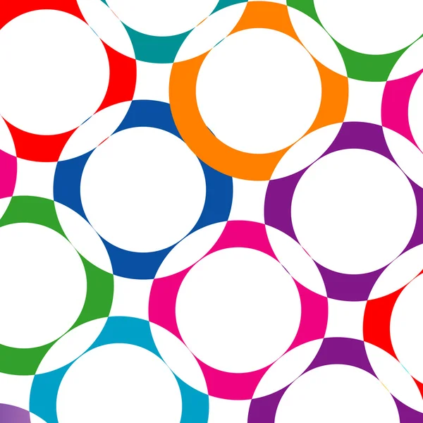 Achtergrond met kleurrijke cirkels — Stockvector