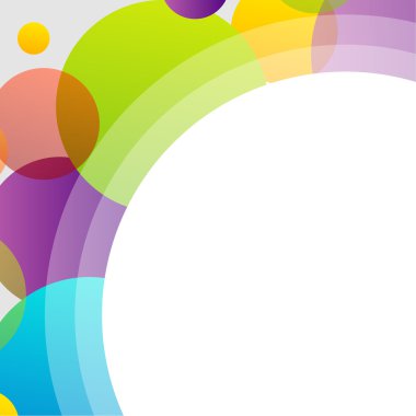 Renkli çemberli arkaplan