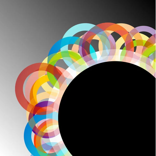 Фон с красочными кругами — стоковый вектор