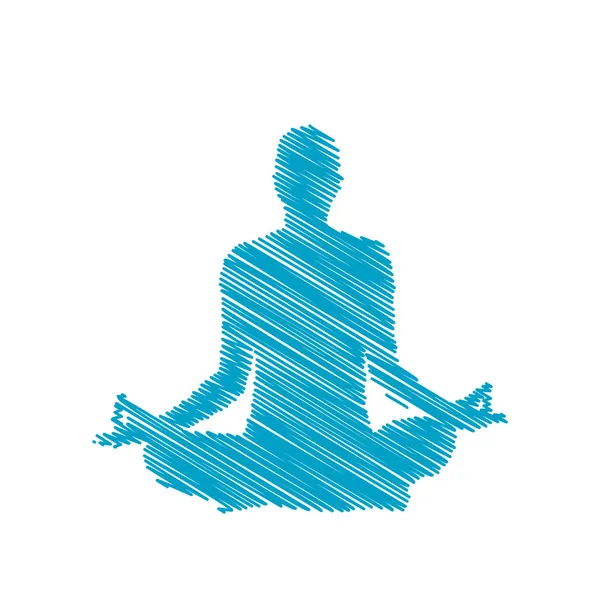 Meditation — Stockvektor