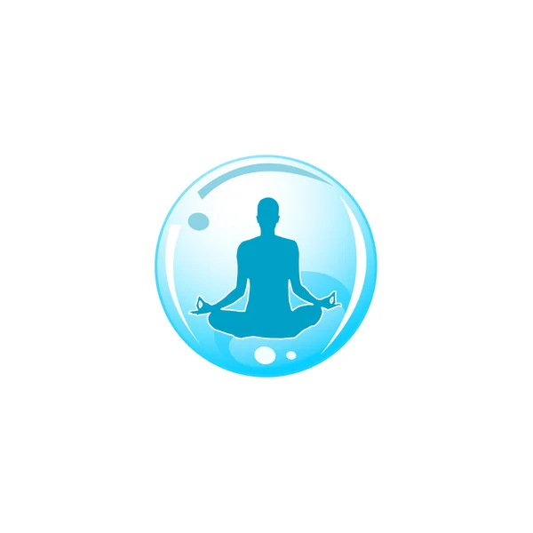 Yoga-Logo — Stockvektor