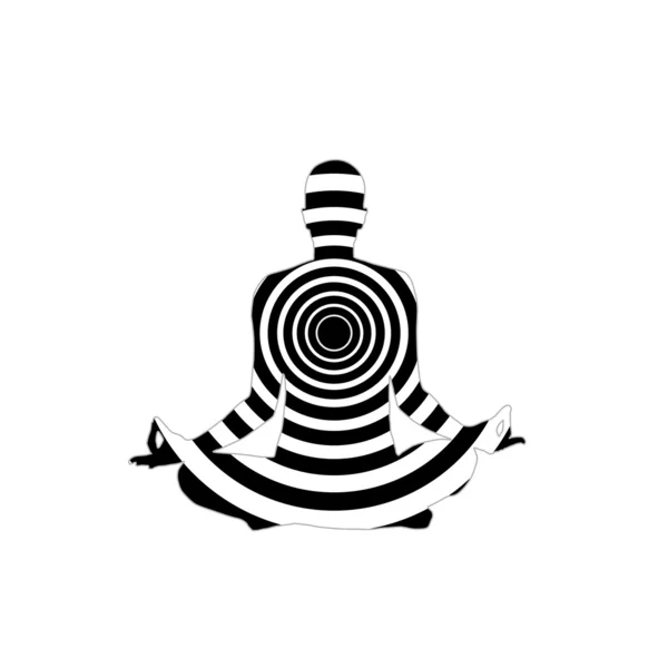 Meditation and hypnosis — 스톡 벡터