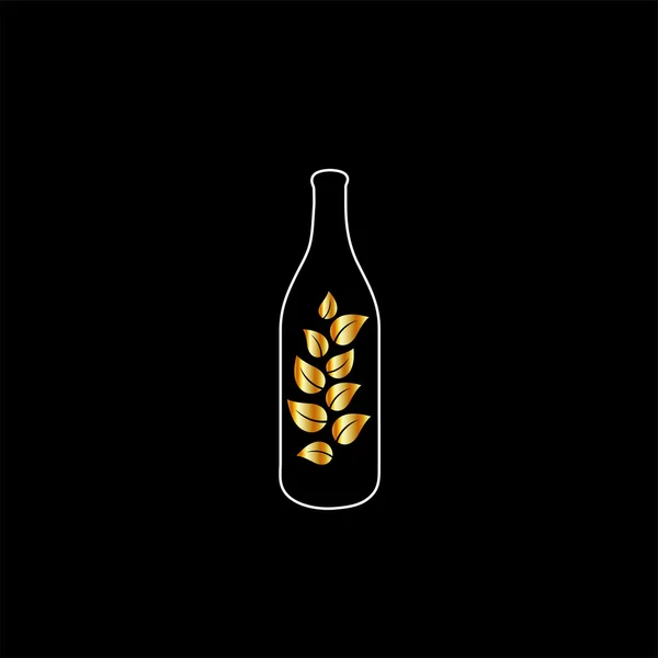 Logotipo da bebida orgânica — Vetor de Stock