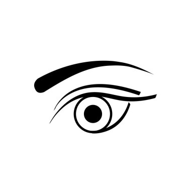 Kişinin lens iş logosu