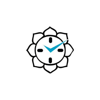 Budist lotus sembolü ile saat