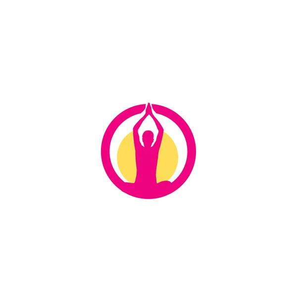 Yoga logo concept — Stock Vector