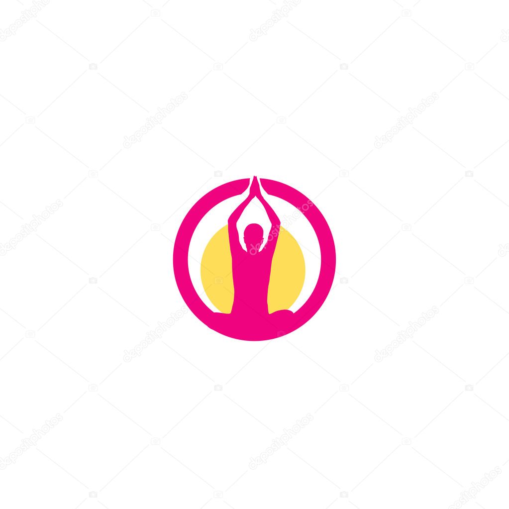 Yoga logo concept
