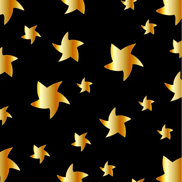Background with metallic stars — Stock Vector