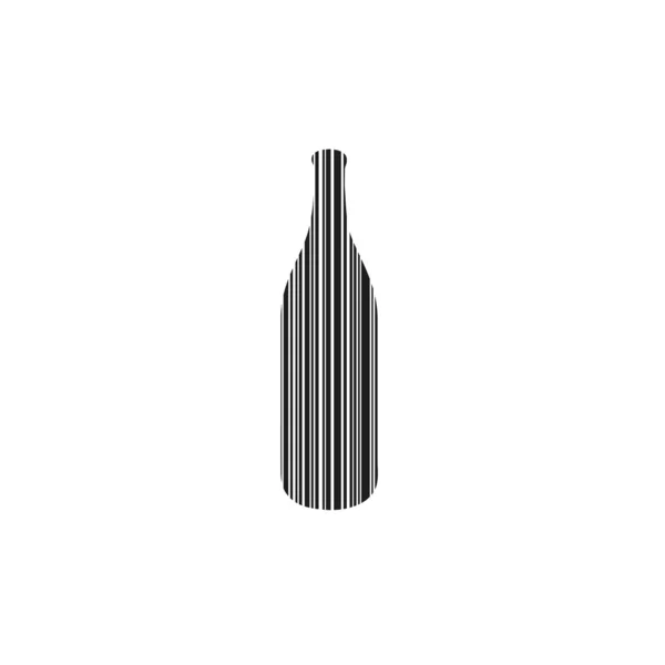 Code à barres de bouteille — Image vectorielle