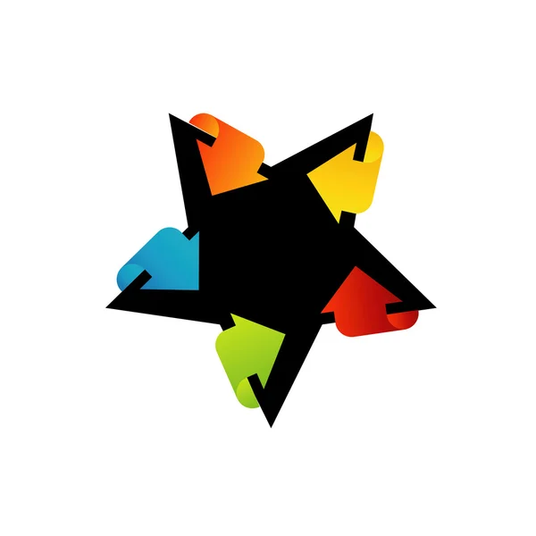 Elemento de diseño estrella — Vector de stock